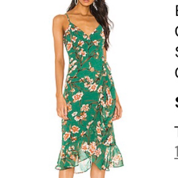 Green floral dress - Picture 3 of 3